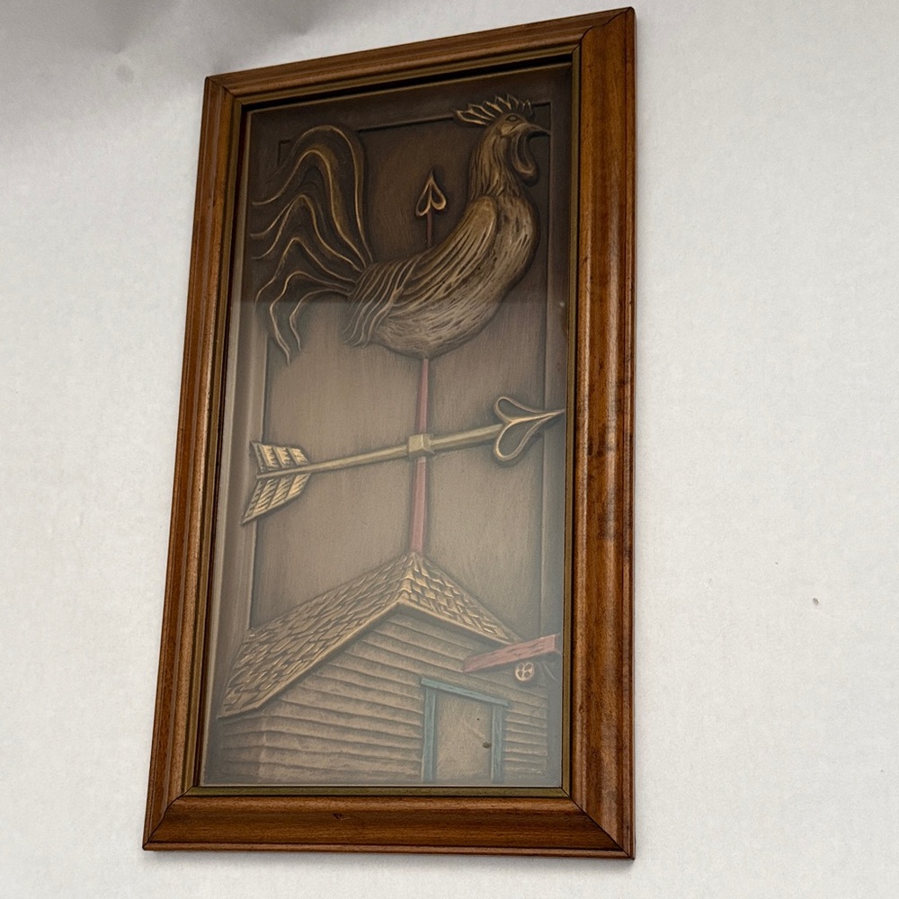 Vintage Turner Wall Accessory Brown Rooster Weathervane Wall Art